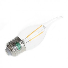 Zweihnder E27 2 W 180 LM 3000–3500 K LED Wolfram Glühfadenkern warmes Licht Kerzenlicht (AC 220–240 V 4 Stück)