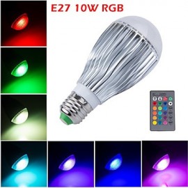 E27 10W LED RGB Magic Lampe Glühbirne Farbwechsel Strahler mit Fernbedienung (85 265V)