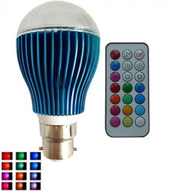 Stück B22 9W 3X3W LED Dimmbar 21 Tasten Fernbedienung Dekorative RGB Led Globe Glühbirnen AC85 265V