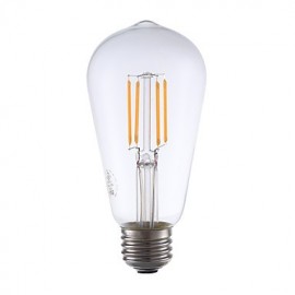 3 5W E26 LED Filament Birnen ST19 4 COB 325 lm Warmweiß Dimmbar Dekorativ V 1 Stk