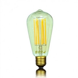 E26 E27 220V ST64 2200K 2700K 450 650lm 6W 6LED Glühbirne Edison