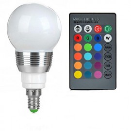 E14 85V 265V 100 200Lm 3W RGB Fernbedienung LED Bunte Glühbirnen