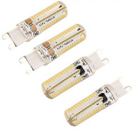 Stück G9 6 W 450 lm 3000 K Warmweiß 104 SMD 3014 LED dimmbare Maiskolbenbirne (AC 220 V)