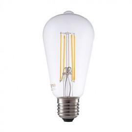 4W E27 LED Filament Birnen ST64LF 4 COB 450 lm Warmweiß Dimmbar Dekorativ V 1 Stk