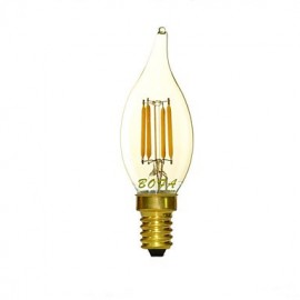 E14 2200K 3000K 100 200Lm 220V 2W 4LED Dimmbare Retro Imitation Wolfram Filament LED Kerzenlicht