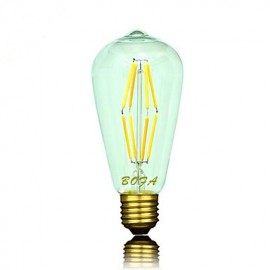 E26 E27 110V 220V 2200K 2700K 400 500Lm ST64 6W 8LED Birne Edison Retro Led Birne