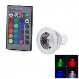 R2 GU10 3W 200lm 1 COB LED RGB Glühbirne (AC 85~265V)