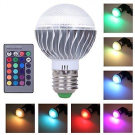 E27 3 W RGB mit Fernbedienung mehrfarbige RGB LED Birne (85 – 265 V)