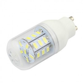 GU10 4W Led Maiskolbenbeleuchtung 5730SMD 27LEDs DC AC12V 24V Energiesparlicht Kalt Warmweiß (1 Stück)