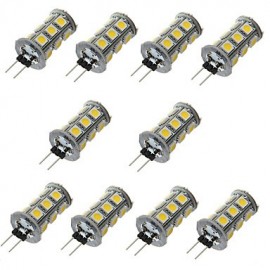 10 STÜCKE G4 18LED SMD5050 200 300LM Warmweiß Weiß Dekorative DC12V LED Bi pin Lichter