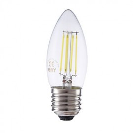 3 5W E27 LED Filament Birnen B35 4 COB 400 350 lm Warmweiß Kaltweiß Dimmbar 1 Stk