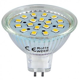 GU5.3 (MR16) 3 W 18 SMD 2835 260 LM Warmweiß LED Strahler DC 12