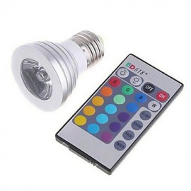 3 W Hochleistungs RGB Lampe mit hoher Helligkeit Farb Infrarot Fernbedienung Dimm LED Beleuchtung (AC 85 265 V)