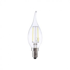 2W E14 LED Filament Birnen B35L 2 COB 250 lm Warmweiß Kaltweiß 1 Stk