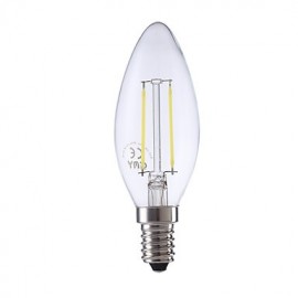 2W E14 LED Filament Birnen B35 2 COB 250 lm Warmweiß Kaltweiß 1 Stk