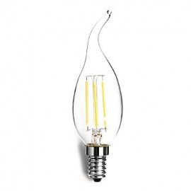 E14 220 240V 4W 300 400Lm 2700k Warmweiß C35L Pull Tail Tip Glühbirne Led Kerze Lampe Edison Retro