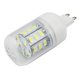 Klare Abdeckung G9 4W Led Lampe Mais Stil 5730SMD 27LEDs AC85 265V Energiesparlampe Kalt Warmweiß (1 Stück)