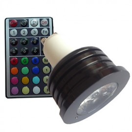 1 Stück GU10 4W 1X Hochleistungs LED RGB dimmbar ferngesteuert dekorative Spotlichter