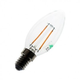 Zweihnder W491 E14 2 W 180 lm 2800–3500 K LED Kerzenlicht mit Wolframkern und warmem Licht (AC 220–240 V)