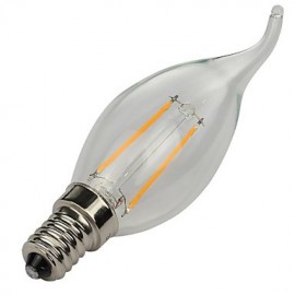 E14 2 W 180 lm Warm Kaltweiß Kerzenbirne 360 Grad LED Filamentlampe (85 265 V)