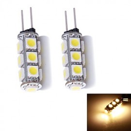 2W G4 LED Zweistiftlampen 13 SMD 5050 130~150 lm Warmweiß DC 12