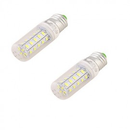 2 Stück E27 2 5 W 24 * SMD5730 3000 K Warmweißes Licht CRI80 LED Maisbirnen Lampe (220 240 V)