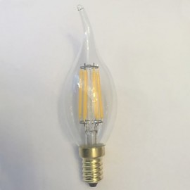 Stück E14 5 W 6 W 6 COB 600 lm Warmweiß C35 Edison Glühbirnen