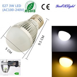 1 Stück E27 3 W 6 * SMD5730 260 lm weißes warmweißes Licht LED Energiesparende hochwertige Globe Glühbirnen (AC100 ~ 240 V)