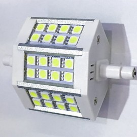 R7S 78mm 24x 5050SMD 6W Warmweiß Kaltweiß 600LM 220Beam Horizontale Stecker Lichter Flutlicht AC85 265V