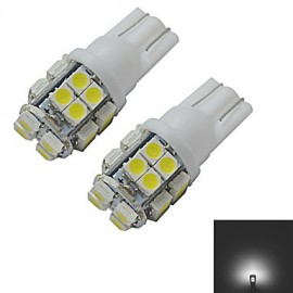 Stück T10 1 2 W 20 x 3528 SMD 85 LM 6000–6500 K Kaltweiß invertiertes Seitenkeillicht LED Autolichter (DC 12 V)