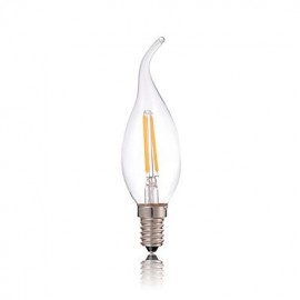 C35L 2W E14 180LM LED Glühlampe Edison Glaskerzenbeleuchtung für Kronleuchter (AC220 240V)