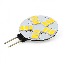 3W G4 LED Lampe rund 15 SMD 5730 für Auto Wohnmobil Zuhause Warm Kaltweiß DC 12 24V (1 Stück)