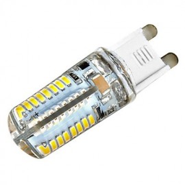 Zweihnder G9 5 W 450 LM 2700–3000 K 64 x 3014 SMD warmes Licht wasserdichte Silikonlampe (AC 220–240 V 1 Stück)