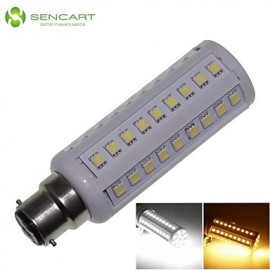 B22 12W 66x5050SMD 1200LM 3500K 6000K Warmweiß Kaltweiß Licht LED Mais Birne AC85 265V