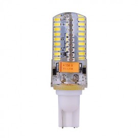 1 Stück T10 6W 72 SMD 3014 540 lm Warmweiß Kaltweiß Dekorative LED Maislichter AC DC 12 24V