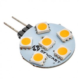 G4 6W 6 SMD 5050 60 80 LM Warmweiß AC 12