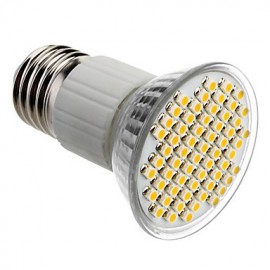 E27 4W 60x3528SMD 180 240LM 3000 3500K Warmweißes Licht LED Spotlampe (85 265V)