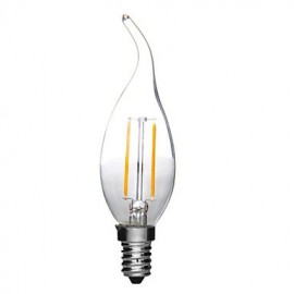 E14 2 W 180 lm Warm Kaltweiß Kerzenlampe 360 Grad LED Glühfadenlampe (220 V)