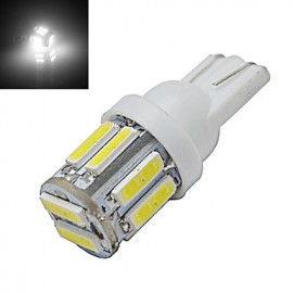 T10 3W 10X7020SMD 210LM 6000 6500K Kaltweißes LED Autolicht (DC 12V)