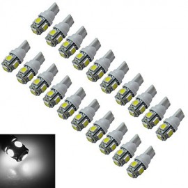 20 Stück T10 1 W 5 x 5050 SMD 70–90 LM 6000–6500 K Kaltweiß LED Autolicht (DC 12 V)