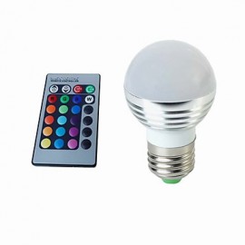 3W RGB LED Lampe E27 220V Scheinwerfer Lampada LED