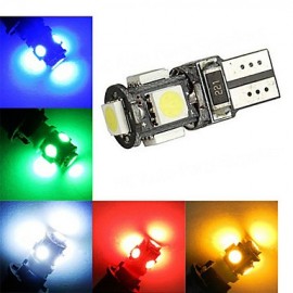 2 Stück Ding Yao T10 2W 5X SMD 5050 120LM Kaltweiß Rot Blau Gelb Grün Dekoratives Deko Licht DC 12V