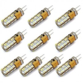 1 5W G4 LED Zweistiftlampen 24 SMD 3014 144 lm Warmweiß Kaltweiß Dekorativ DC 12 10 Stk