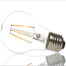 A60 4 W E27 400 lm 360 Grad warm kaltweiße Edison Glühfadenlampe LED Glühfadenlampe (AC 220 V)