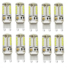 10 STÜCKE G9 57LED SMD3014 300 450LM Warmweiß Weiß Naturweiß Dekorative Wasserdichte DC AC10 20V LED Bi pin