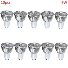 10 Stück 6 W GU10 E27 500 lm warmes kaltes Licht LED Spotlichter (85 265 V)