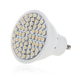 5W 2835X60SMD GU10 MR16 Warmweiße LED Spotlichter mit Kunststoffgehäuse (AC220 240V)