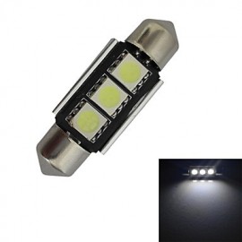 Festoon 36 mm 1 W 3 x 5050 SMD 60–70 lm 6000–6500 K Kaltweißes Licht LED Autolicht (DC 12 V)