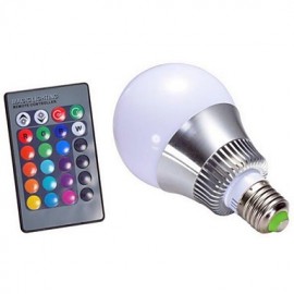 5W AC85 265V E14 GU10 E26 E27 B22 LED Smart Glühbirnen A60 (A19) 1 Hochleistungs LED 500 lm RGB Dimmbar Ferngesteuert Dekorativ 1 Stck