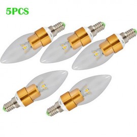 5 Stücke Heißer Verkauf Super Helle 7 Watt E14 LED Spitze Blase Lampe Kerze Kronleuchter Droplight Birne